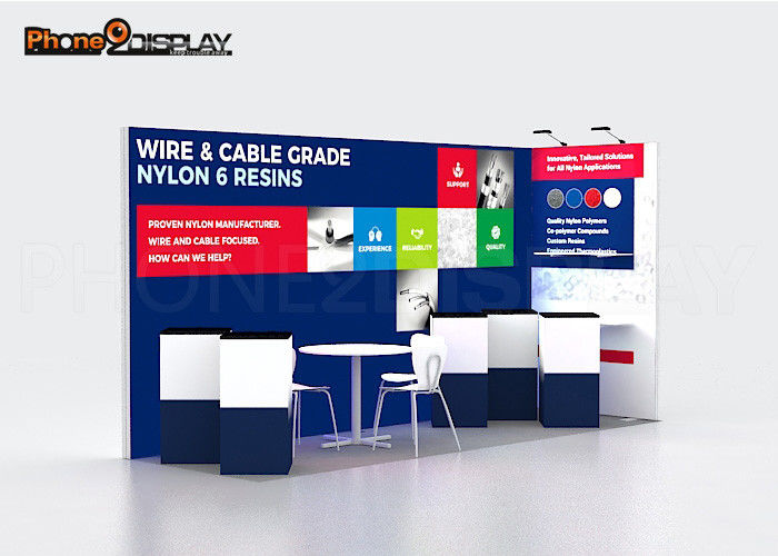 buy Aluminum Trade Show Portable Backlit Cosmetics Exhibition Booth online manufacturer