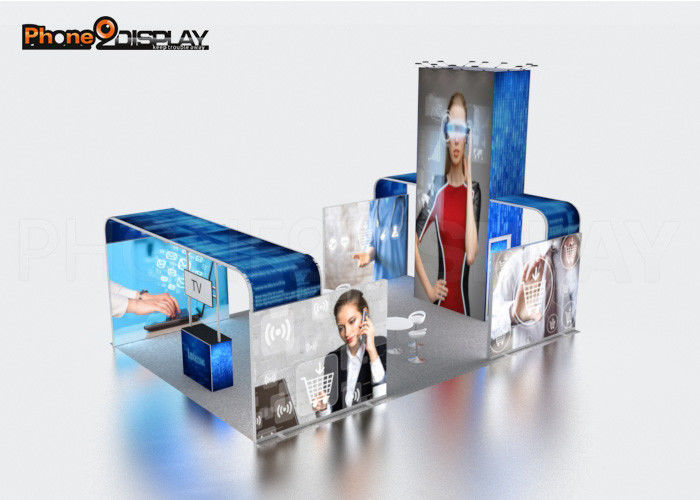 buy Backlit Fabric 10x10 Trade Show Booth Design For Outdoor Advertising online manufacturer