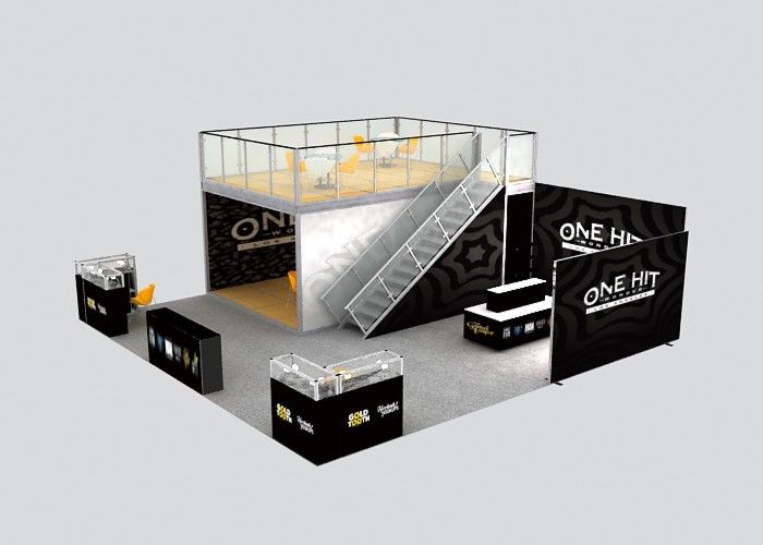 buy Quick Set Up Double Decker Trade Show Booth Custom Color For Exhibition online manufacturer