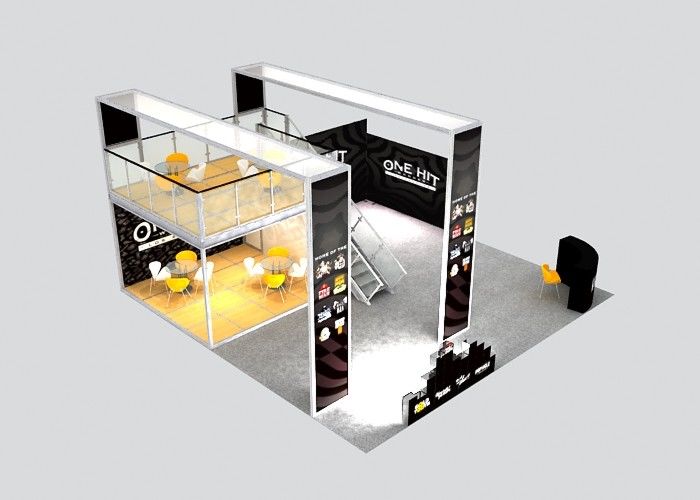 Portable Aluminum Trade Show Booth , Double Decker Stand For Trade Show Display