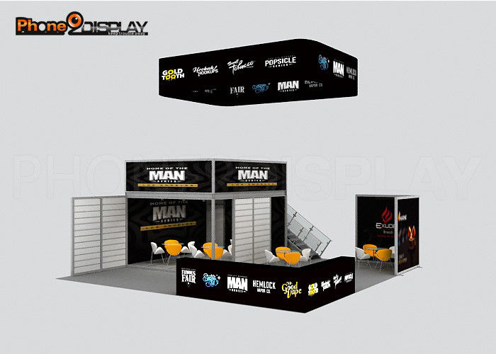 buy Indoor Free Standing Standard Exhibition Booth / Double Decker Exhibition Stands online manufacturer