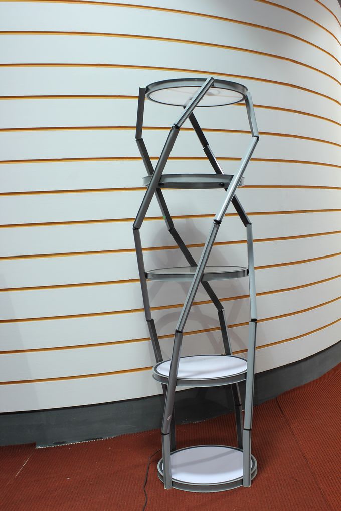 Spiral Tower Folding Portable Trade Show Booth Colorful Trade Show Display Stands 1