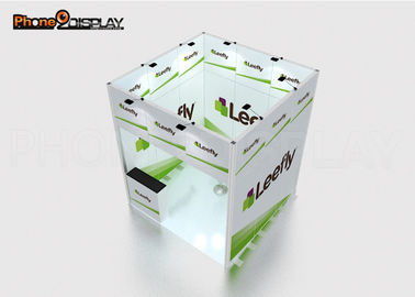 One Open Side Modular Trade Show Booth 6x6M Portable Display Stands For Exhibitions