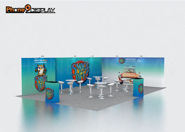 Lightweight Pop Up Exhibit Booth Display Backdrop Wall With Aluminum Alloy Frame