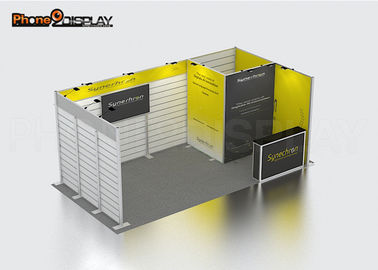 3x6 Slatwall Trade Show Booths Display Custom Color For Exhibition Show
